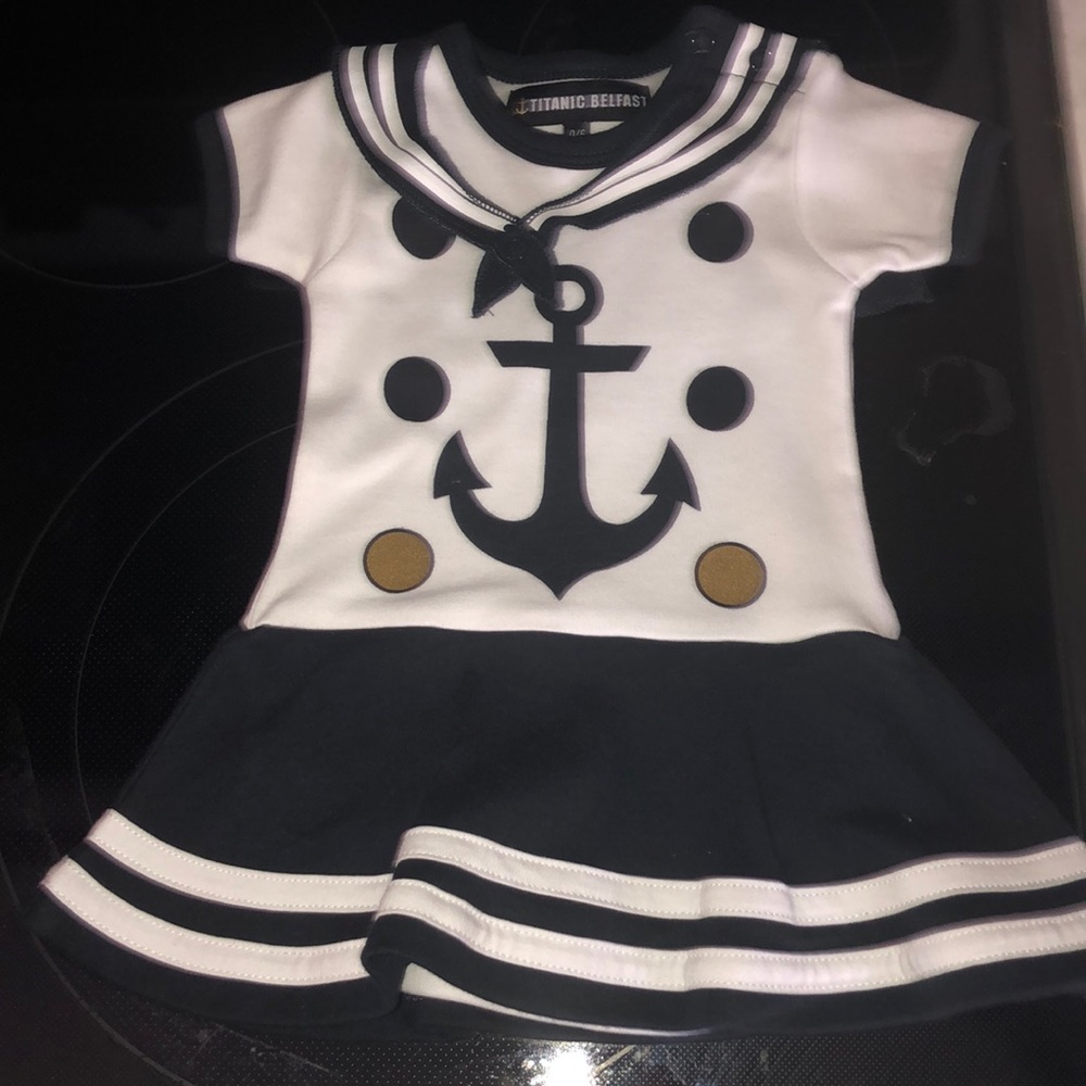 Brand new baby sailor outfit.